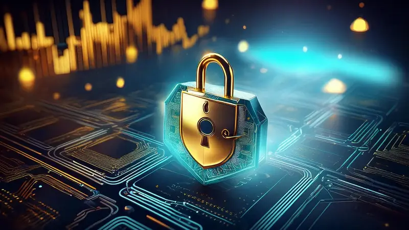 An encrypted padlock over circuitry, representing the connection checks to make before entering a password.
